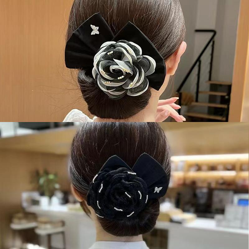 Flower Hairpin Bow Headband