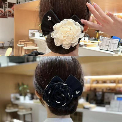 Flower Hairpin Bow Headband