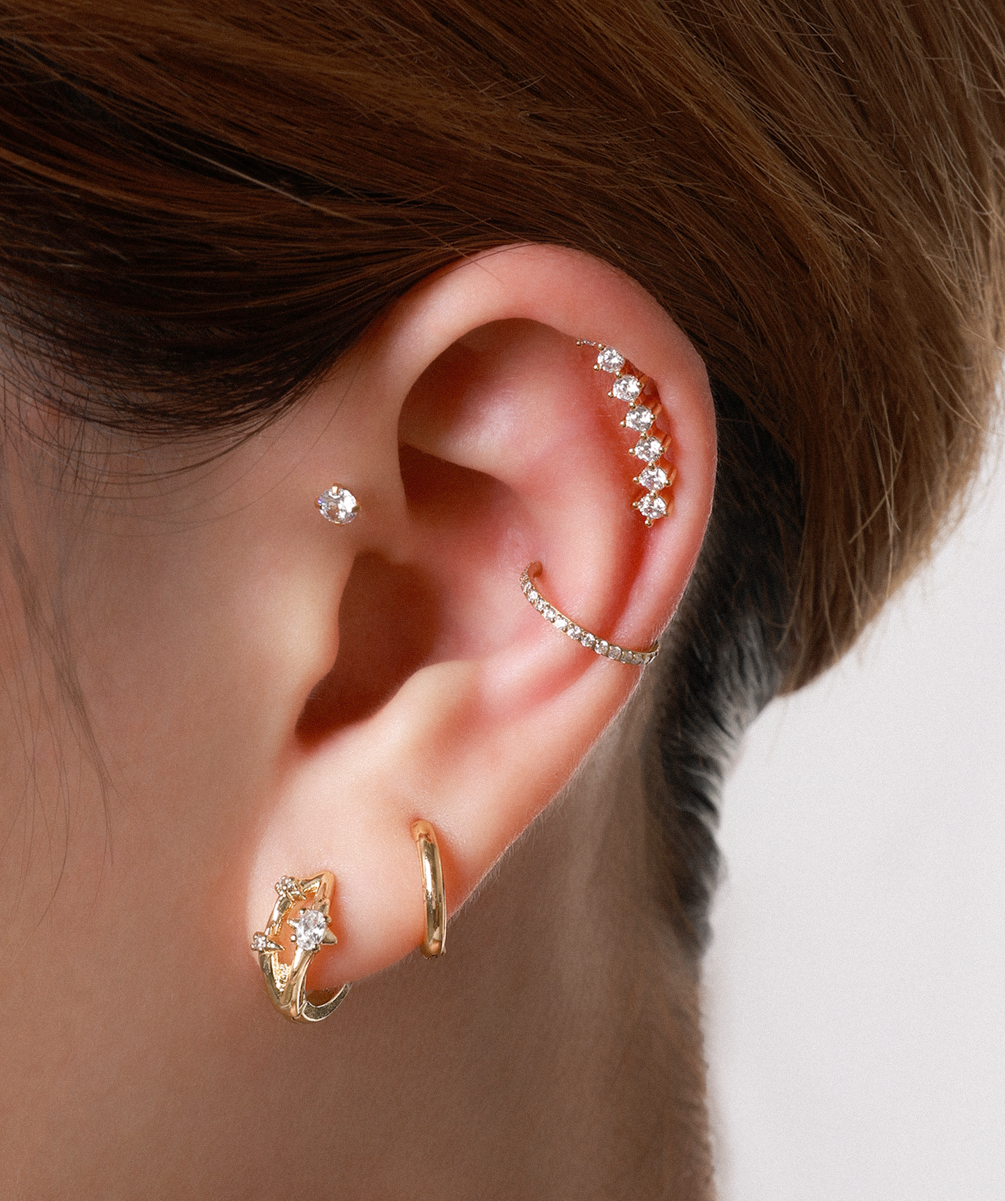 Luxe Sparkle Stud Earring
