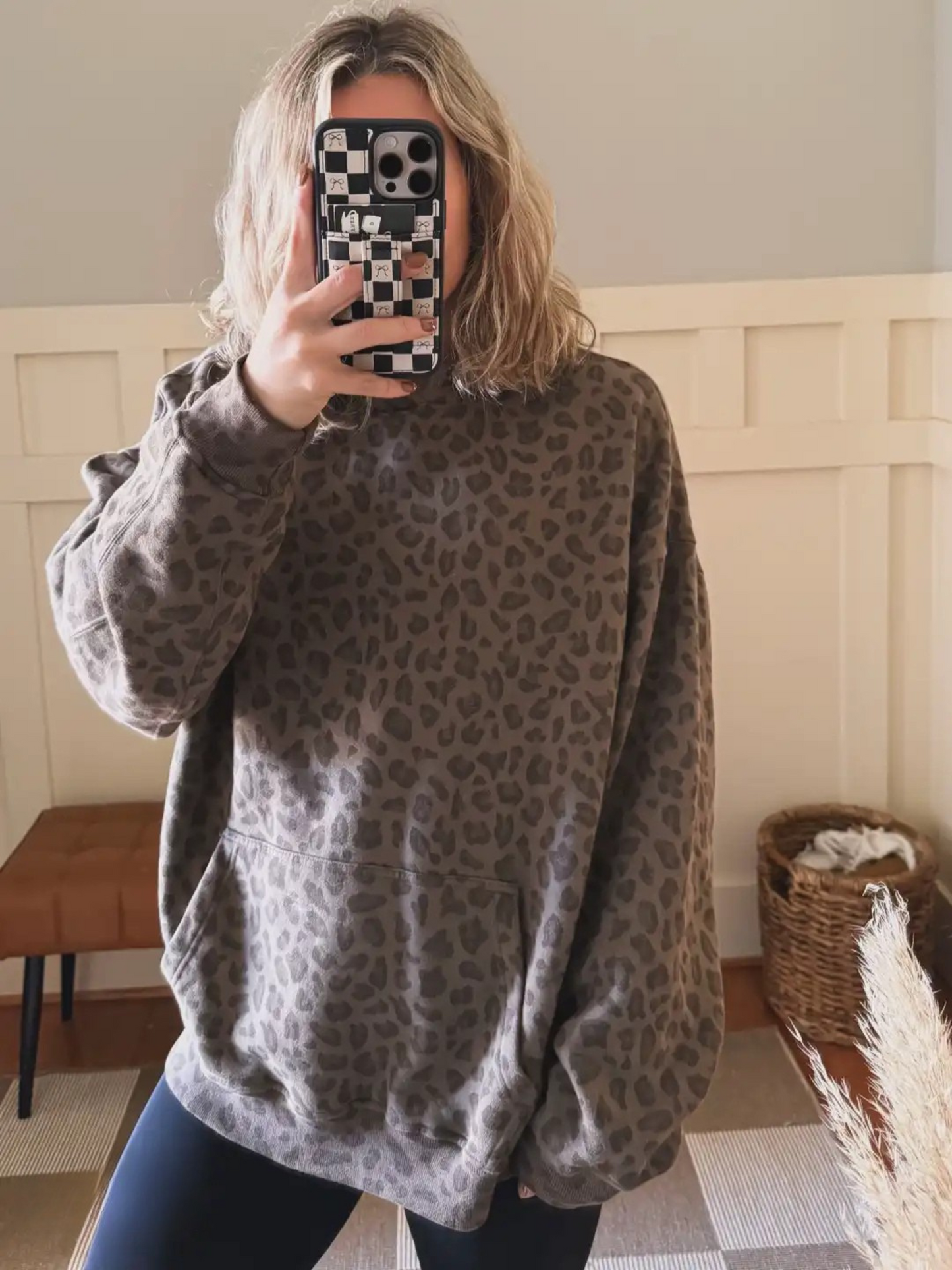 Stylish Cheetah Print Hoodie