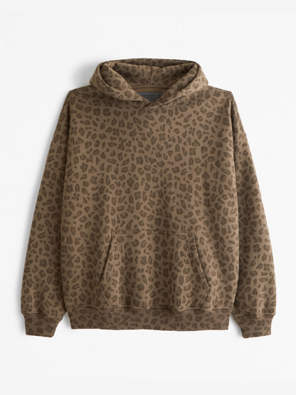 Stylish Cheetah Print Hoodie